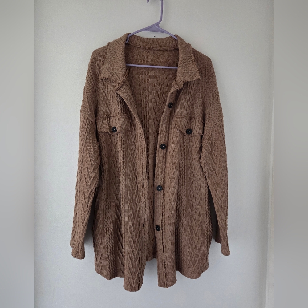 Tan Cardigan - Picture 2 of 4